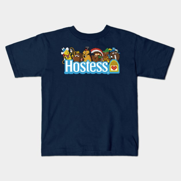 Hostess Kids T-Shirt by Chewbaccadoll